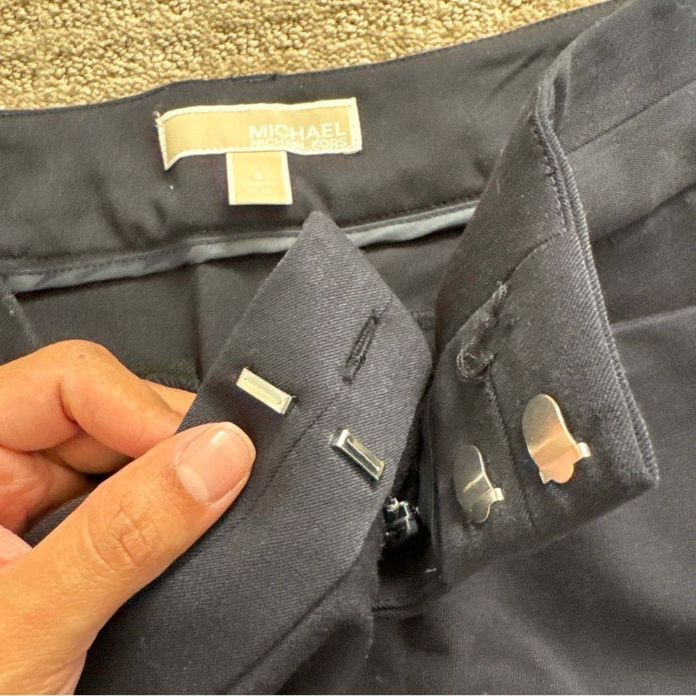 Michael Kors Women's Dress Pants Navy Size 6 NWT - Picture 9 of 11